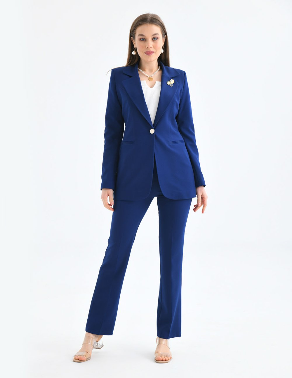 Wholesale Womens Midnight Blue Two-Piece Suit 