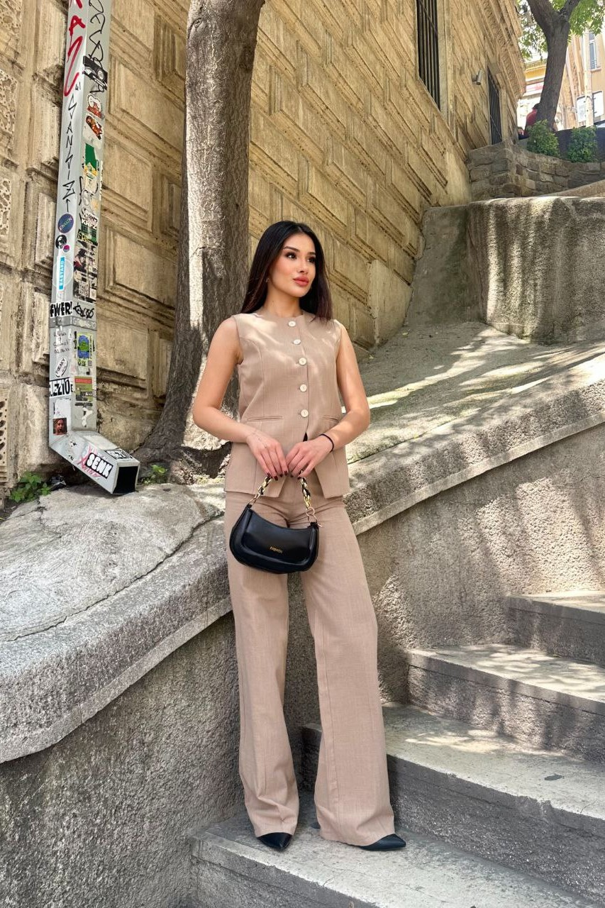 Wholesale Women's Mink Two-Piece Suit  0043-1006