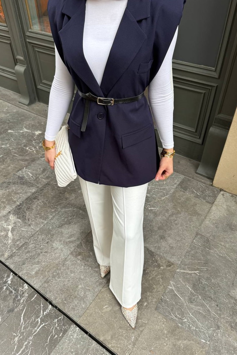 Wholesale Women's Navy Blazer 0044-2117