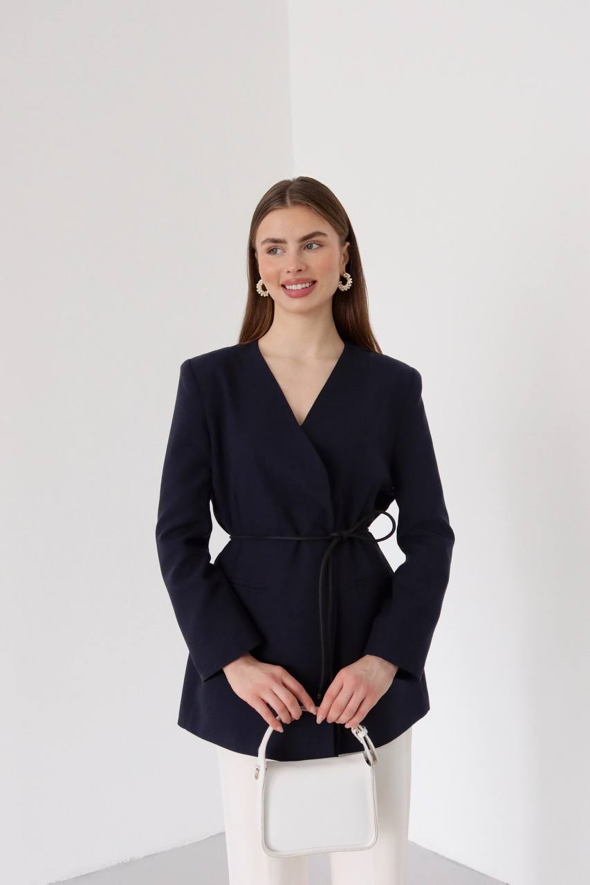Wholesale Women's Navy Blazer 0044-2124