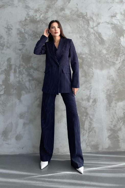 Wholesale Women's Navy Three-Piece Suit  0044-2093Ç