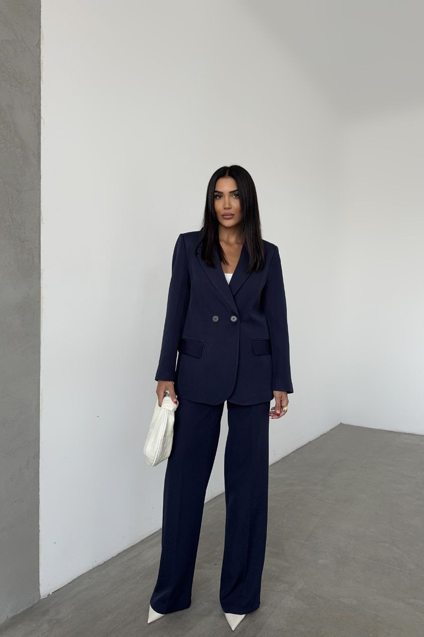 Wholesale Women's Navy Two-Piece Suit  0043-1011