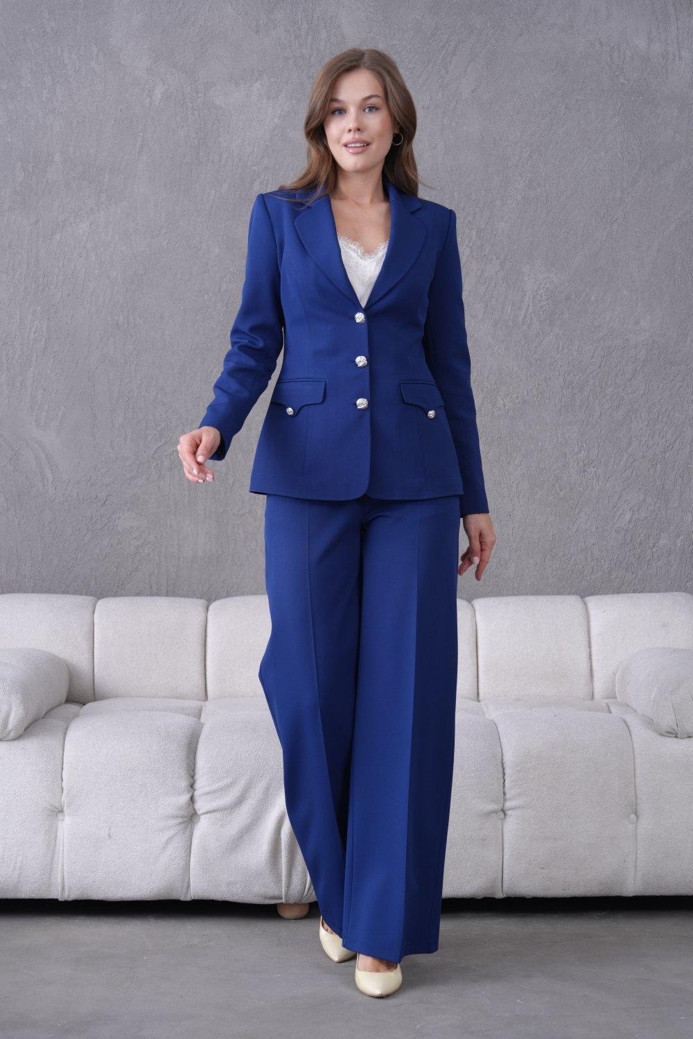 Wholesale Womens Navy Two-Piece Suit 