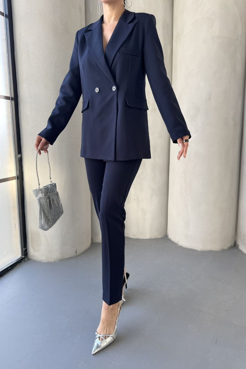 Wholesale Women's Navy Two-Piece Suit  0044-2110 