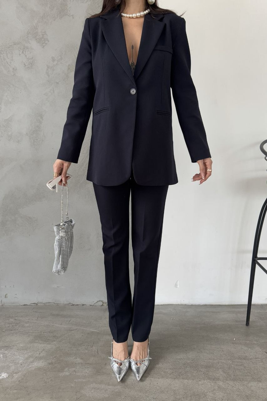 Wholesale Women's Navy Two-Piece Suit  0044-2031 