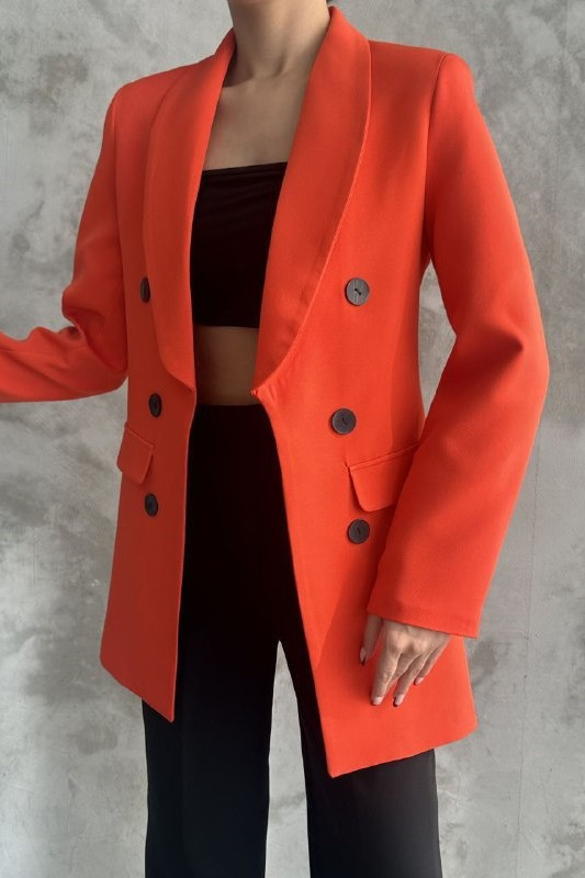 Wholesale Women's Orange Blazer 0044-2064