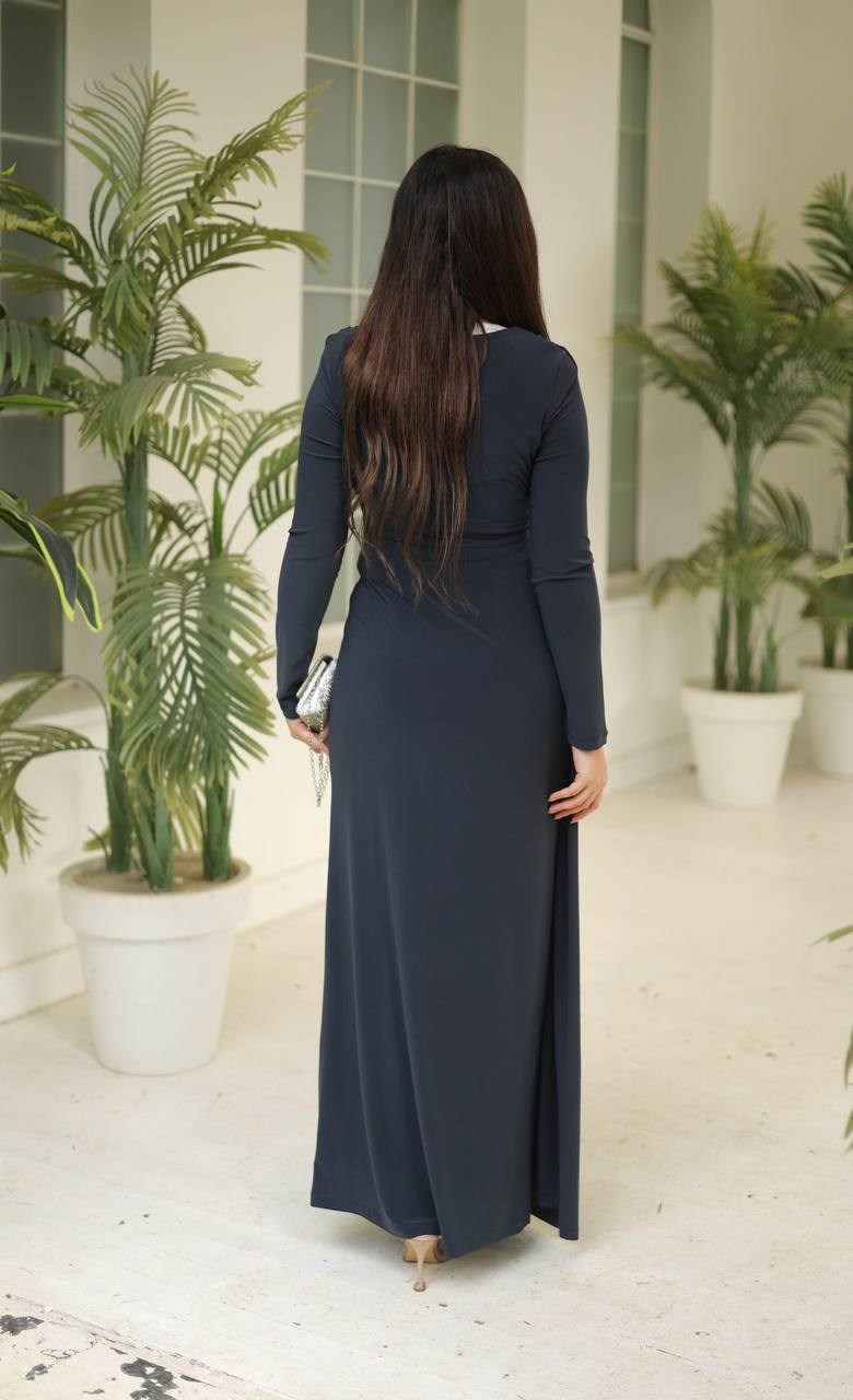 Wholesale Womens Parliament Blue Maxi Hijab Dress