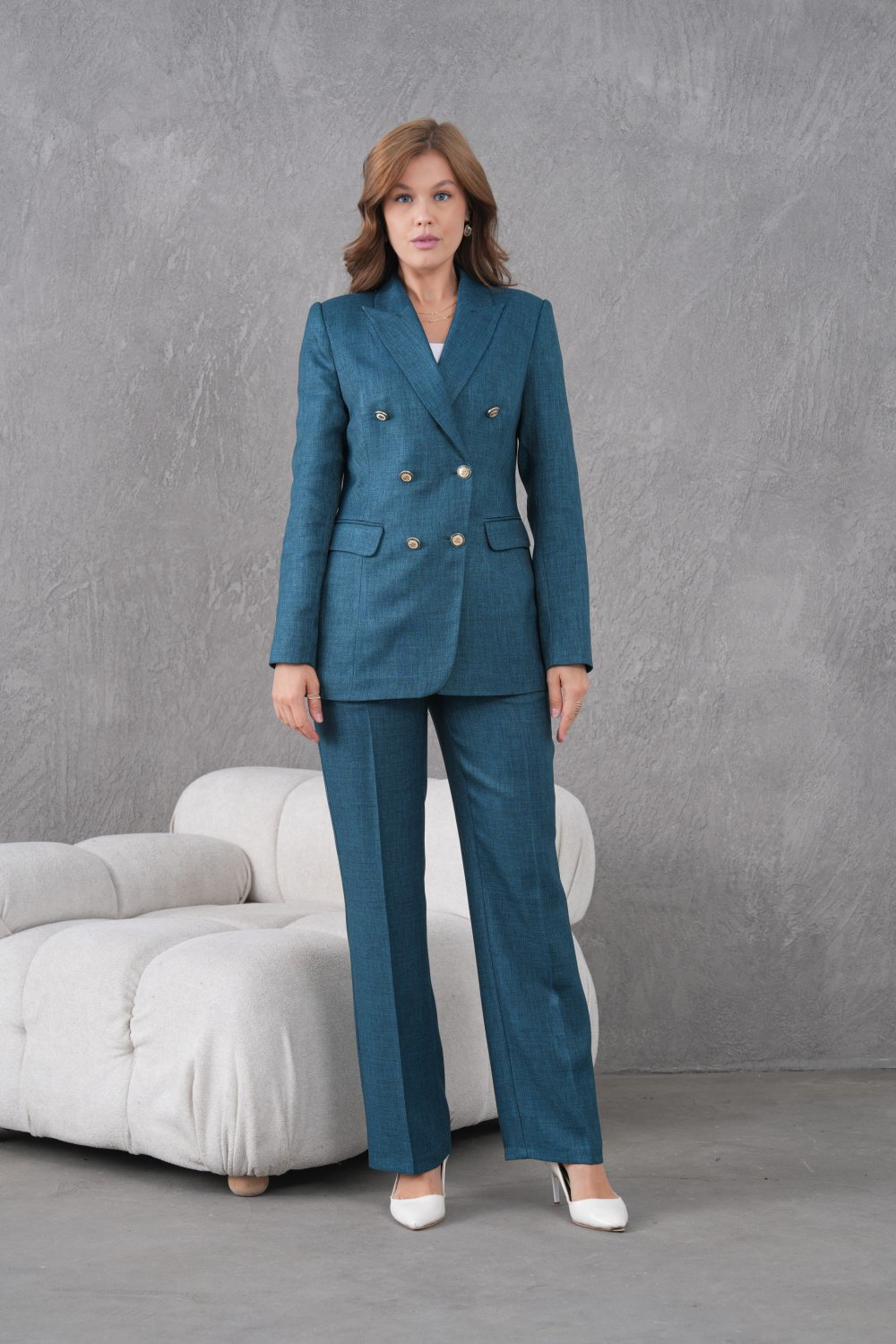Wholesale Womens Petrol Two-Piece Suit 
