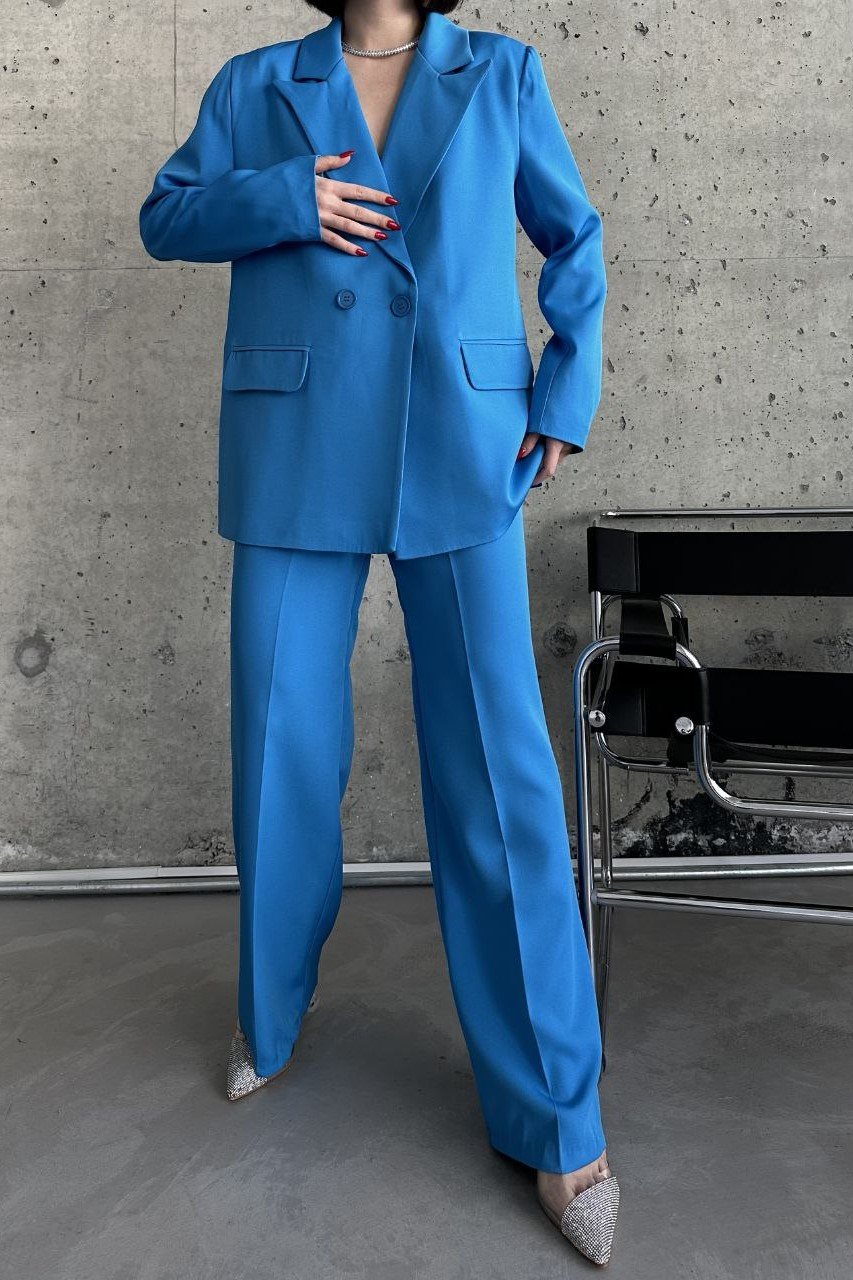 Wholesale Women's Petrol Two-Piece Suit  0043-7002