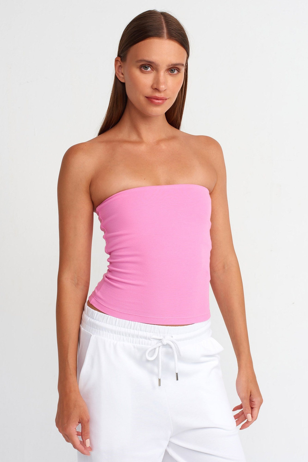 Wholesale Womens Pink Bandeau Top