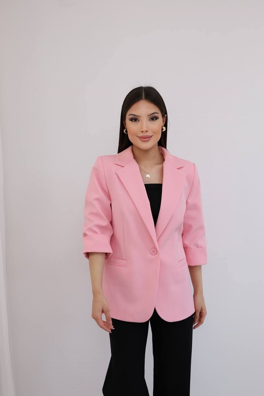 Wholesale Women's Pink Blazer 0017-1866