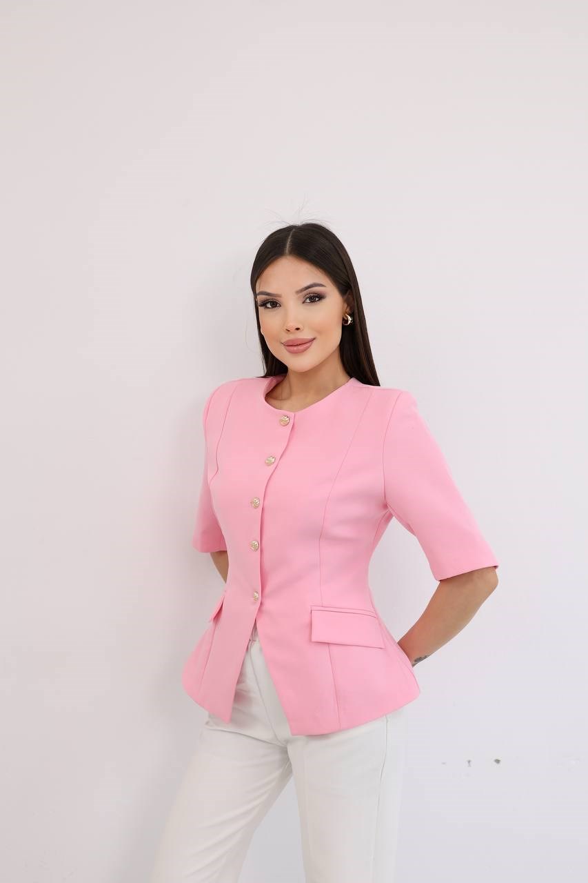 Wholesale Women's Pink Blazer 0017-2004