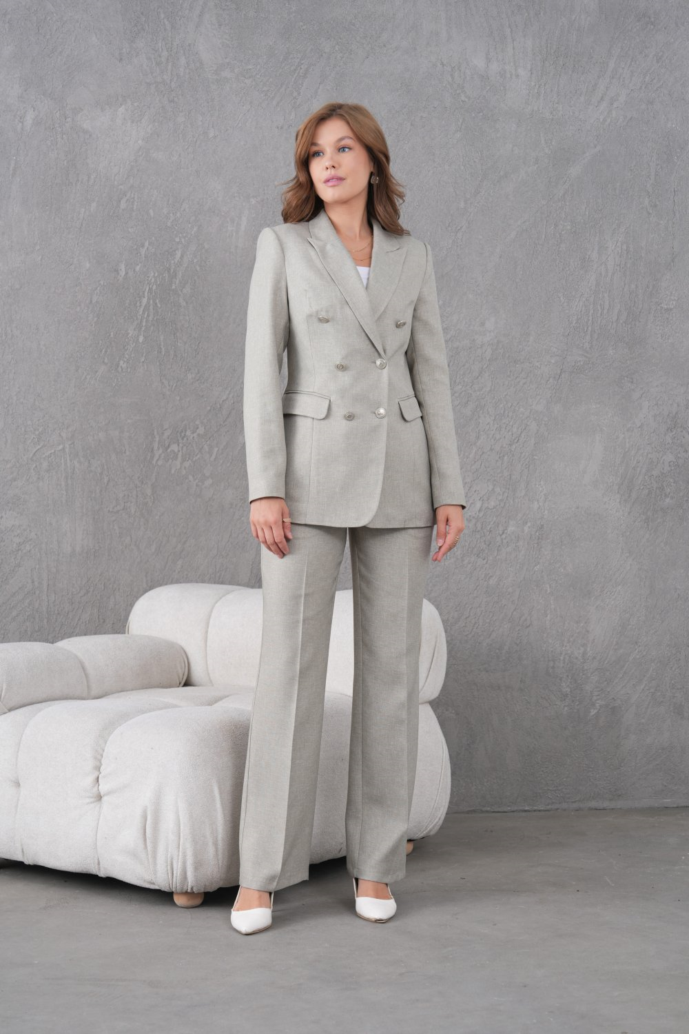 Wholesale Womens Pistachio Two-Piece Suit 