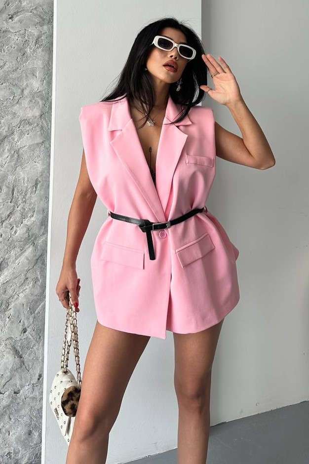 Wholesale Women's Powder Blazer 0044-2117