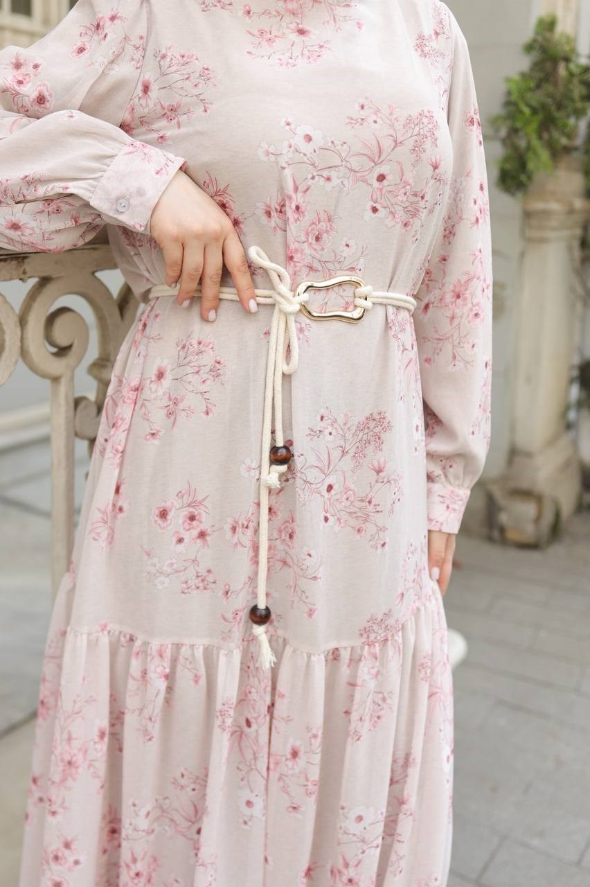 Wholesale Womens Powder Maxi Hijab Dress