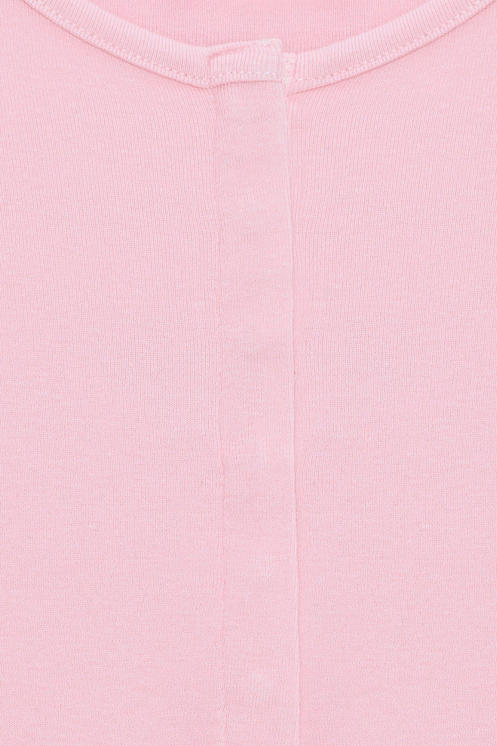 Wholesale Womens Powder Pink Modal-Cotton Snap-Button Cropped Tee