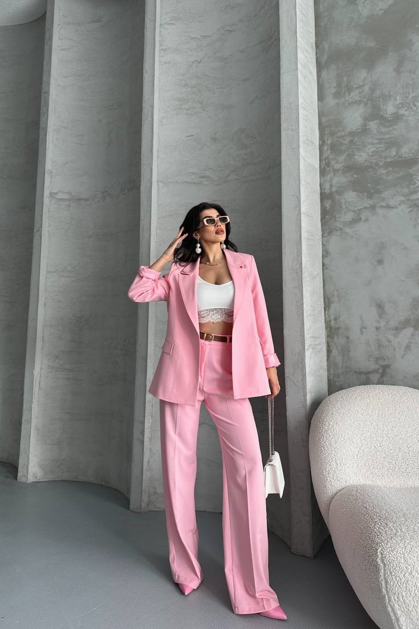 Wholesale Women's Powder Two-Piece Suit  0044-2125 