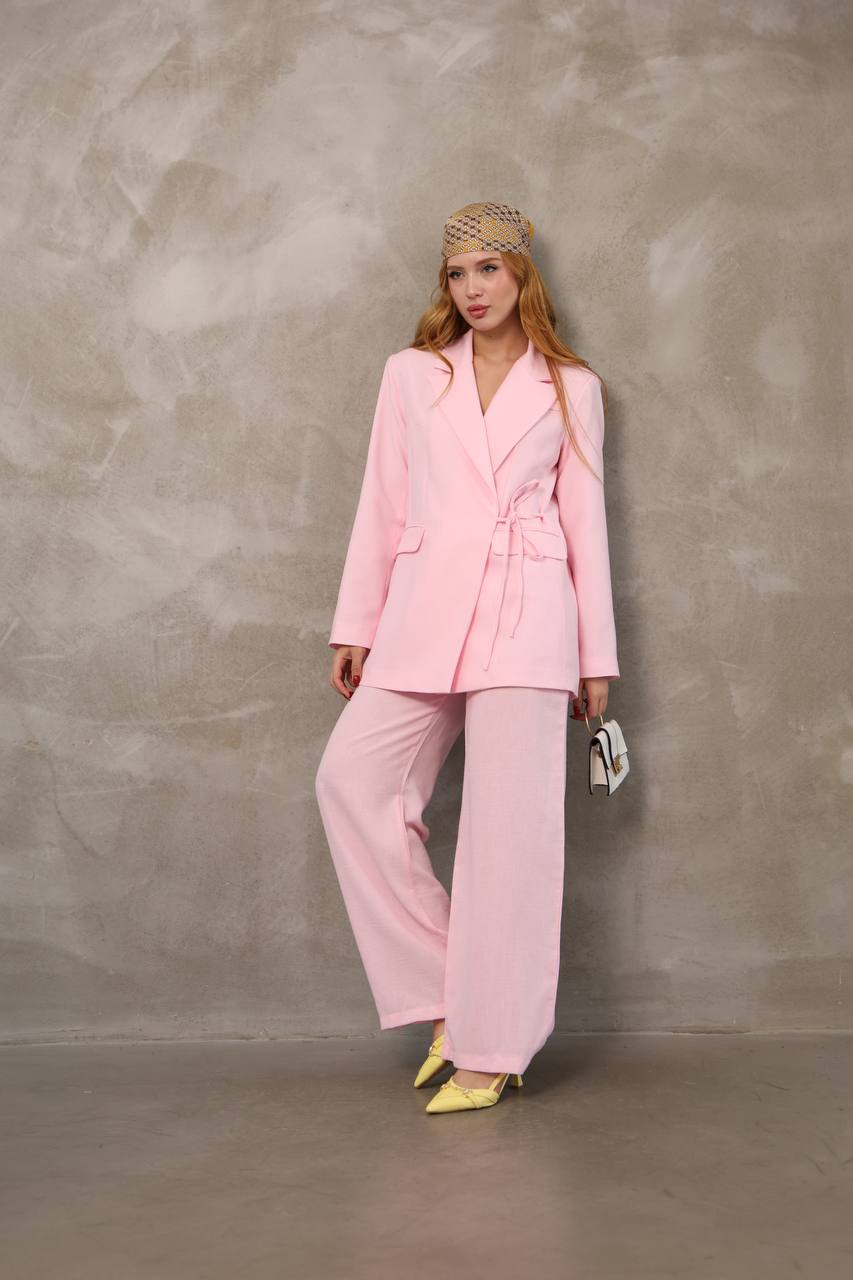 Wholesale Womens Powder Two-Piece Suit 