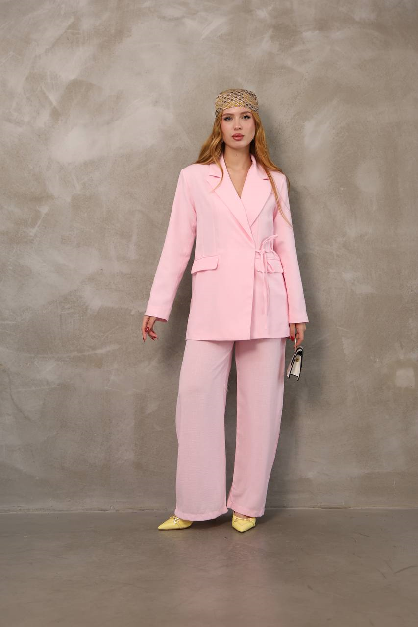 Wholesale Womens Powder Two-Piece Suit 