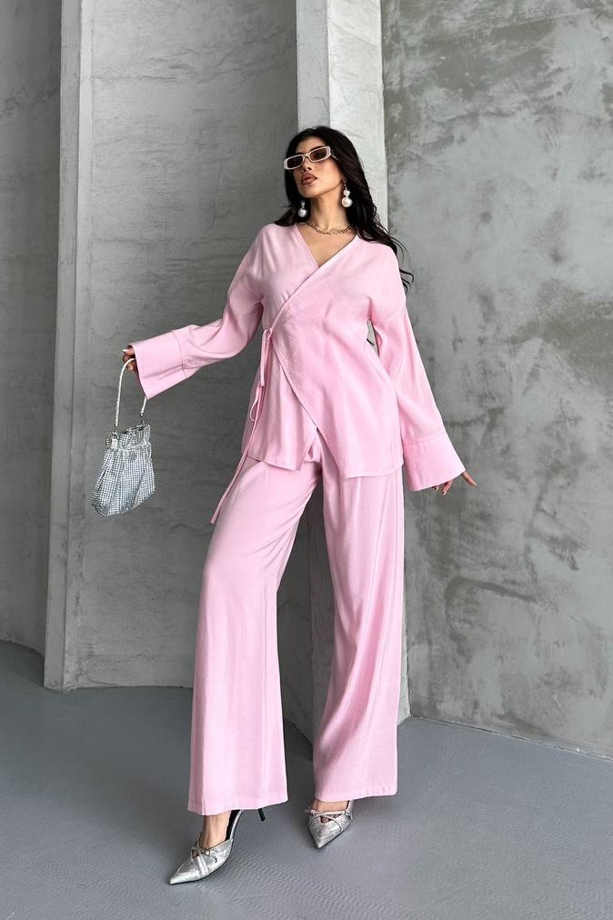 Wholesale Women's Powder Two-Piece Suit  0044-2130