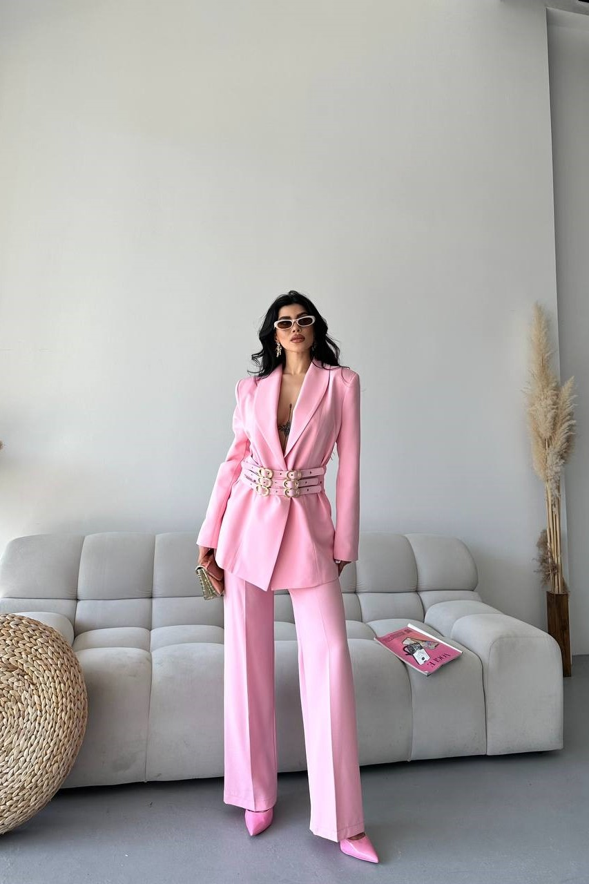 Wholesale Women's Powder Two-Piece Suit  0044-2126