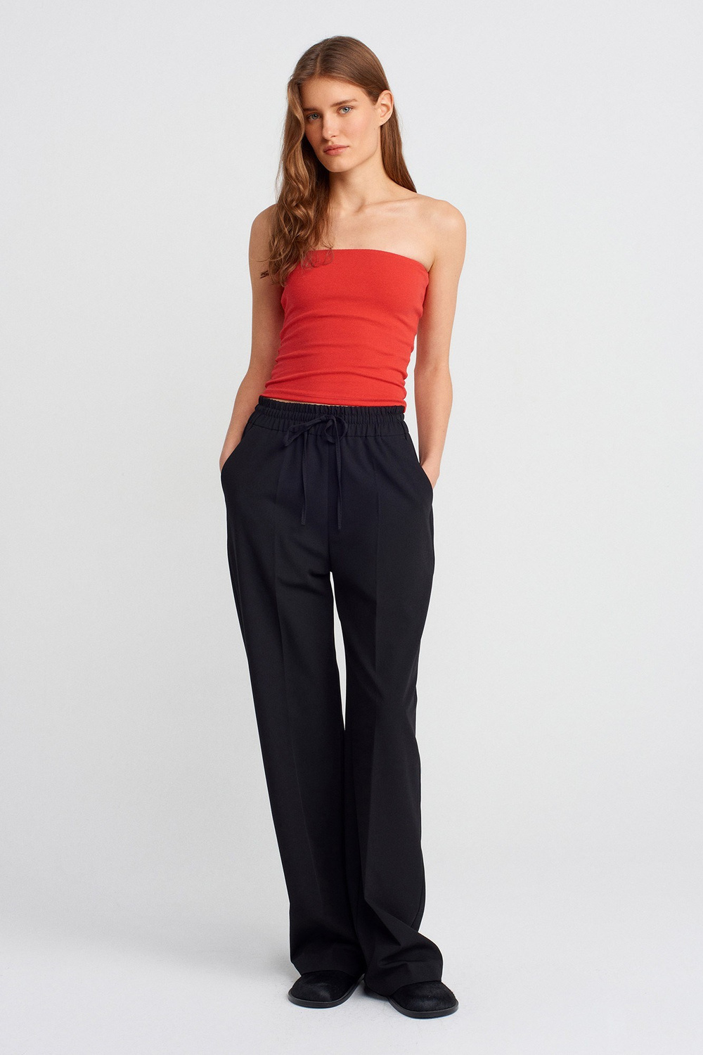 Wholesale Womens Red Bandeau Top