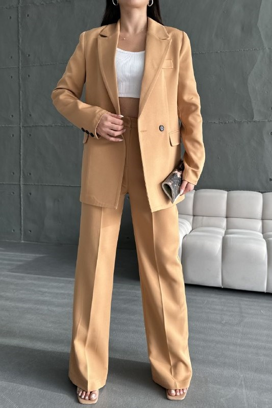 Wholesale Women's Saffron Two-Piece Suit  0044-2093 