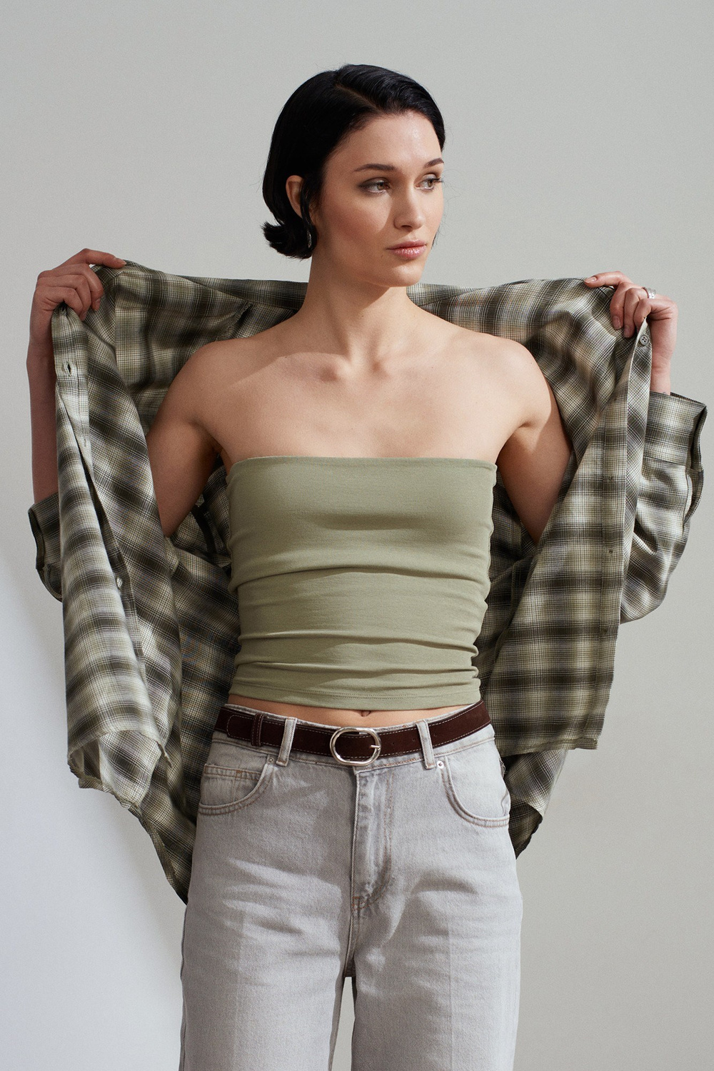 Wholesale Womens Sage Bandeau Top