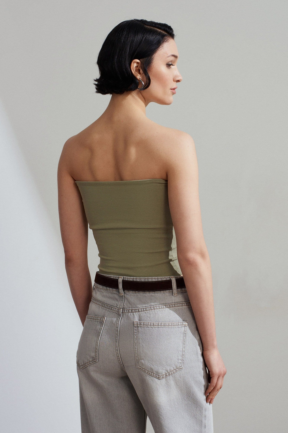 Wholesale Womens Sage Bandeau Top