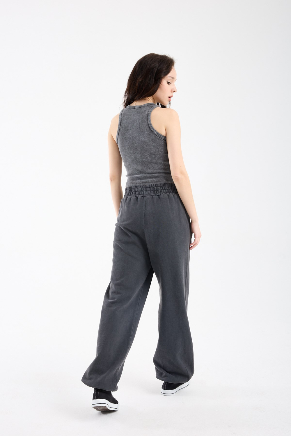Wholesale Womens Smoke Gray Jogger Sweatpants