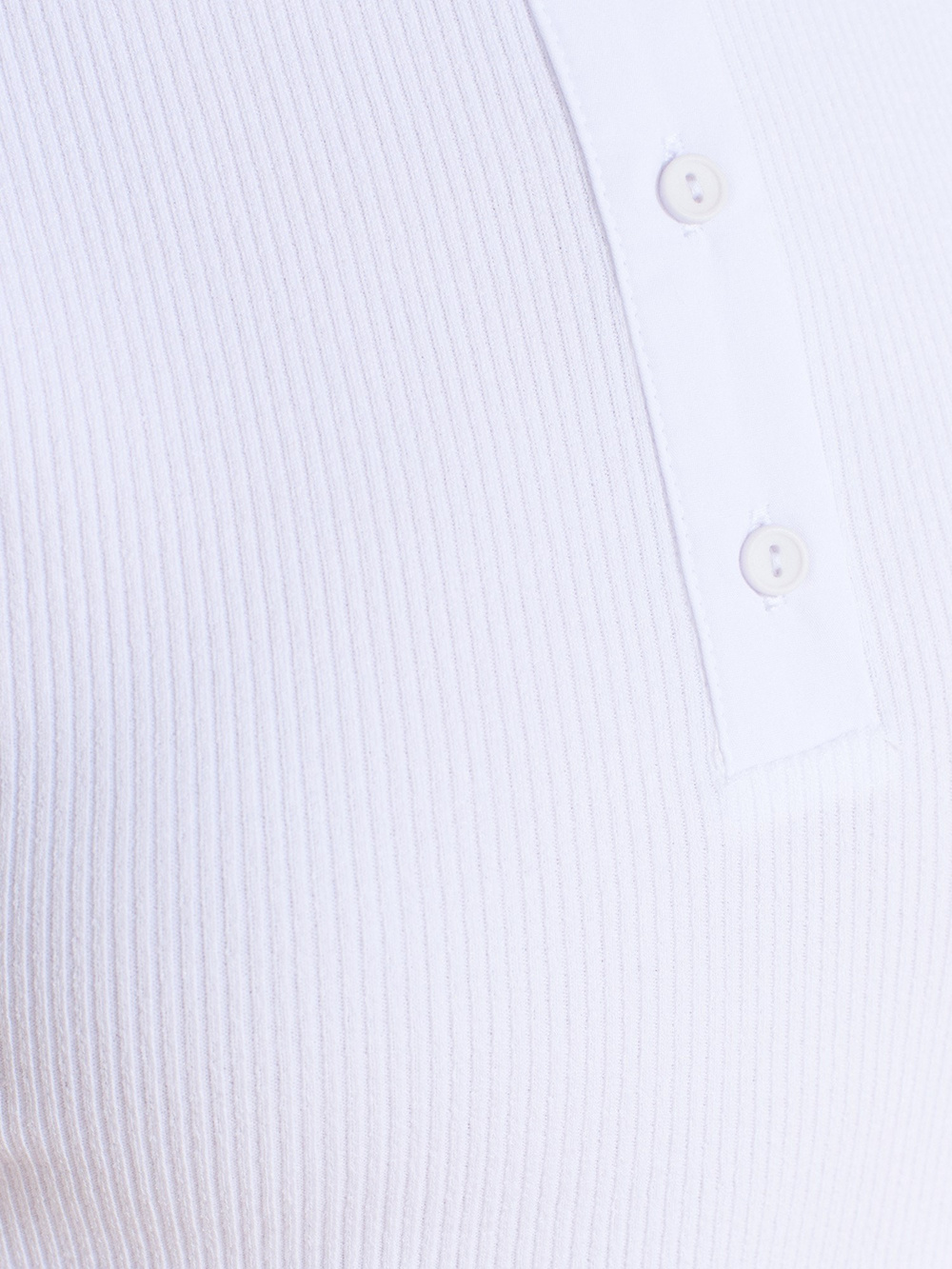 Wholesale Womens White Sleeveless Top with Button-Up Half Placket