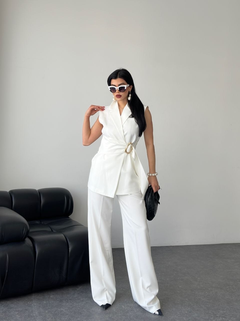 Wholesale Womens White Two-Piece Suit 
