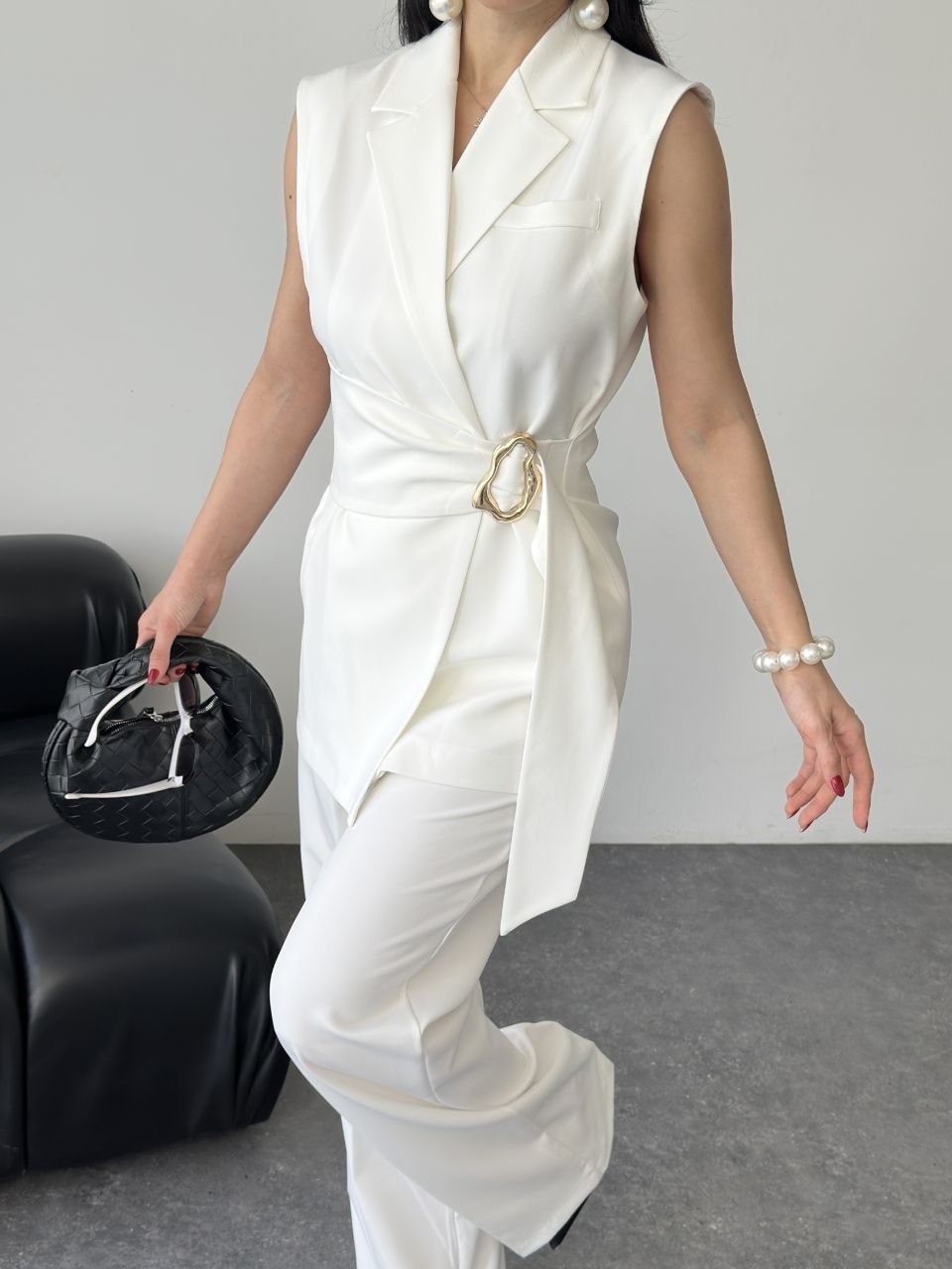 Wholesale Womens White Two-Piece Suit 
