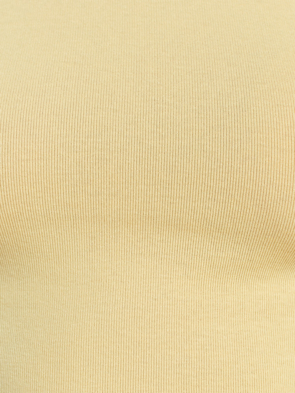 Wholesale Womens Yellow Modal Cotton Crop T-Shirt