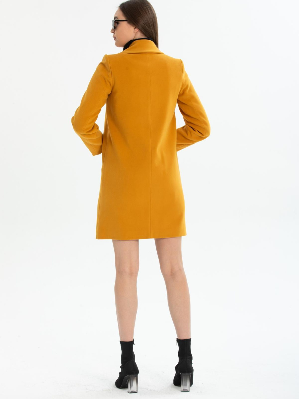 Women coat wholesale Mustard color