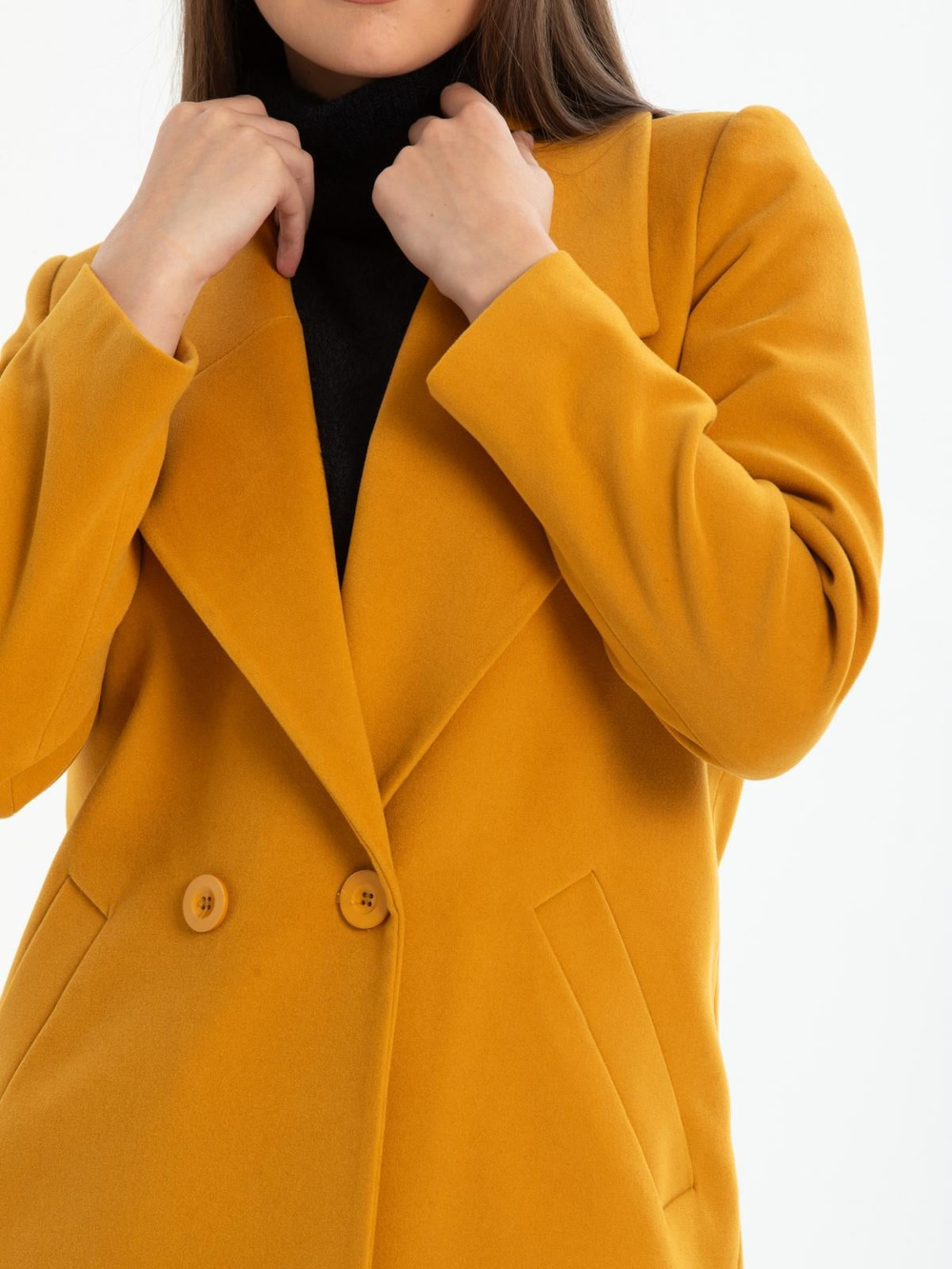Women coat wholesale Mustard color