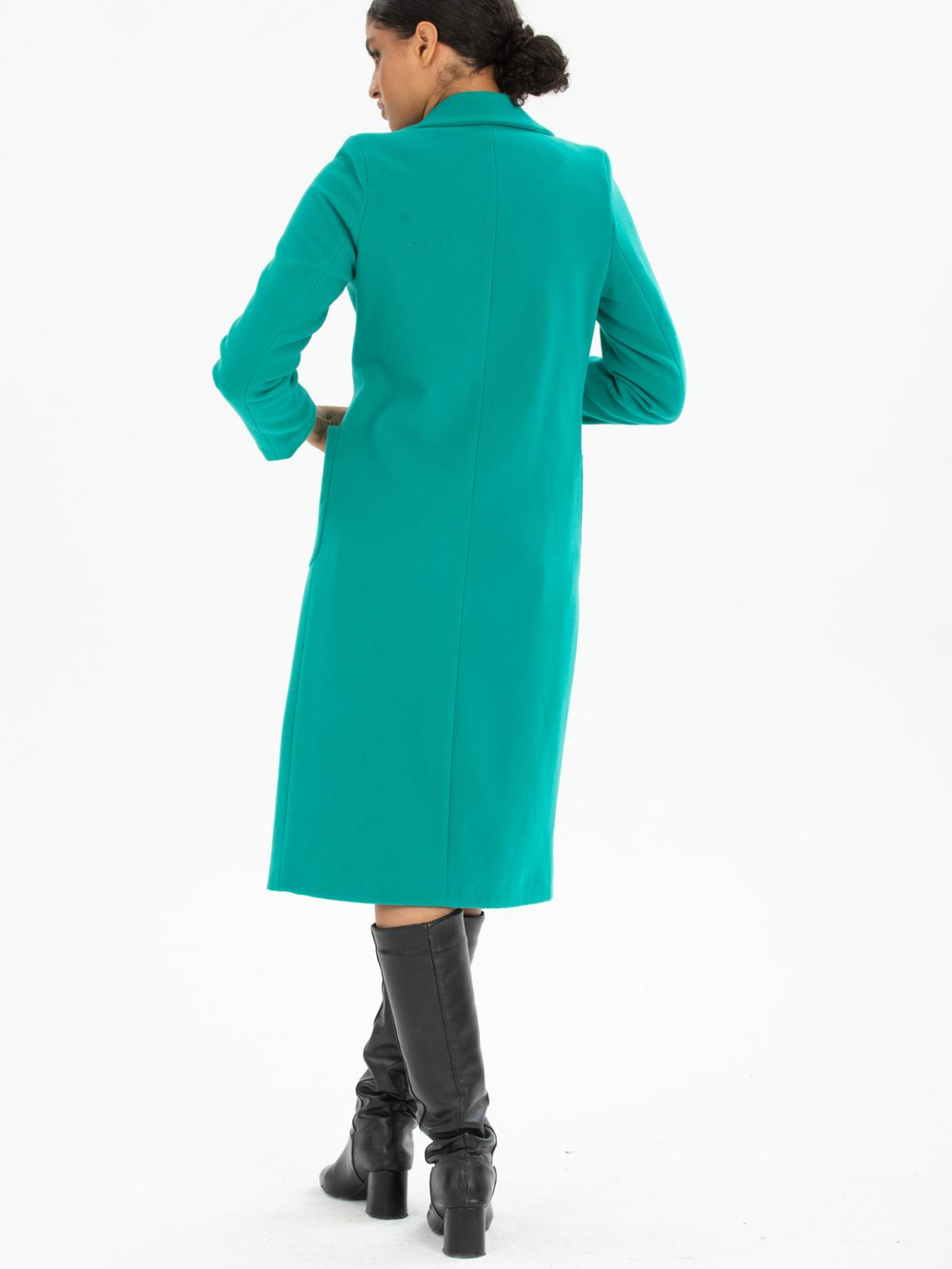 Women coat wholesale Petrol color