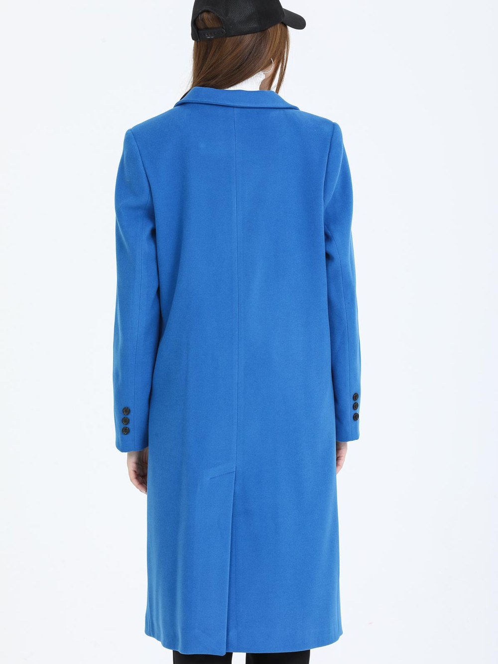 Women Six-Button Coat Wholesale Blue Color