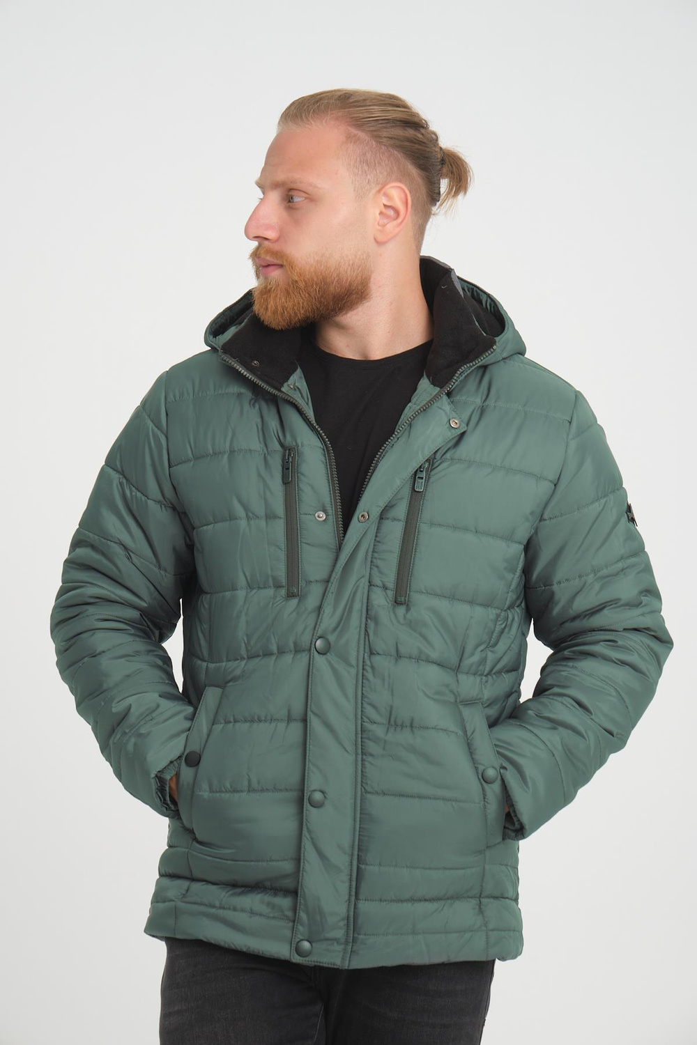 Wholesale Green Polar Lined Overcoat