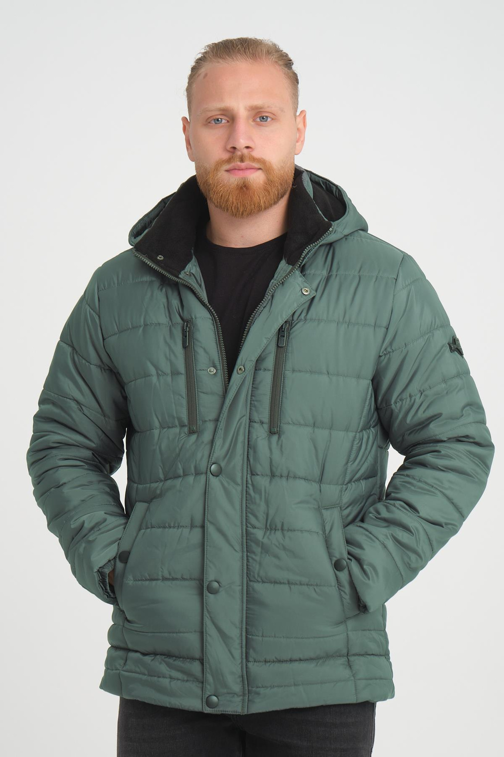 Wholesale Green Polar Lined Overcoat
