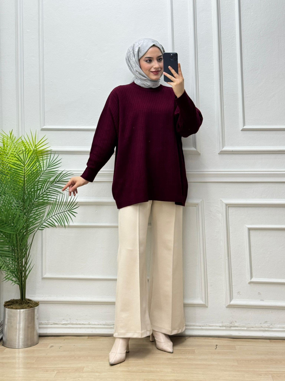 1080-Oversize Kazak-Bordo