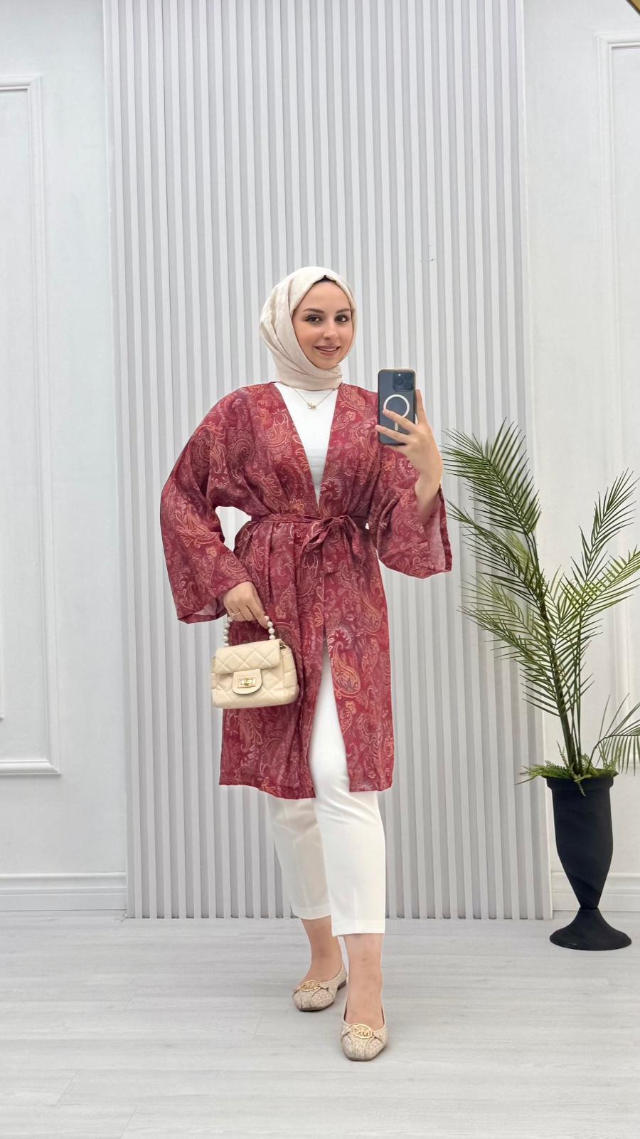1450-Gucci Kimono-Bordo