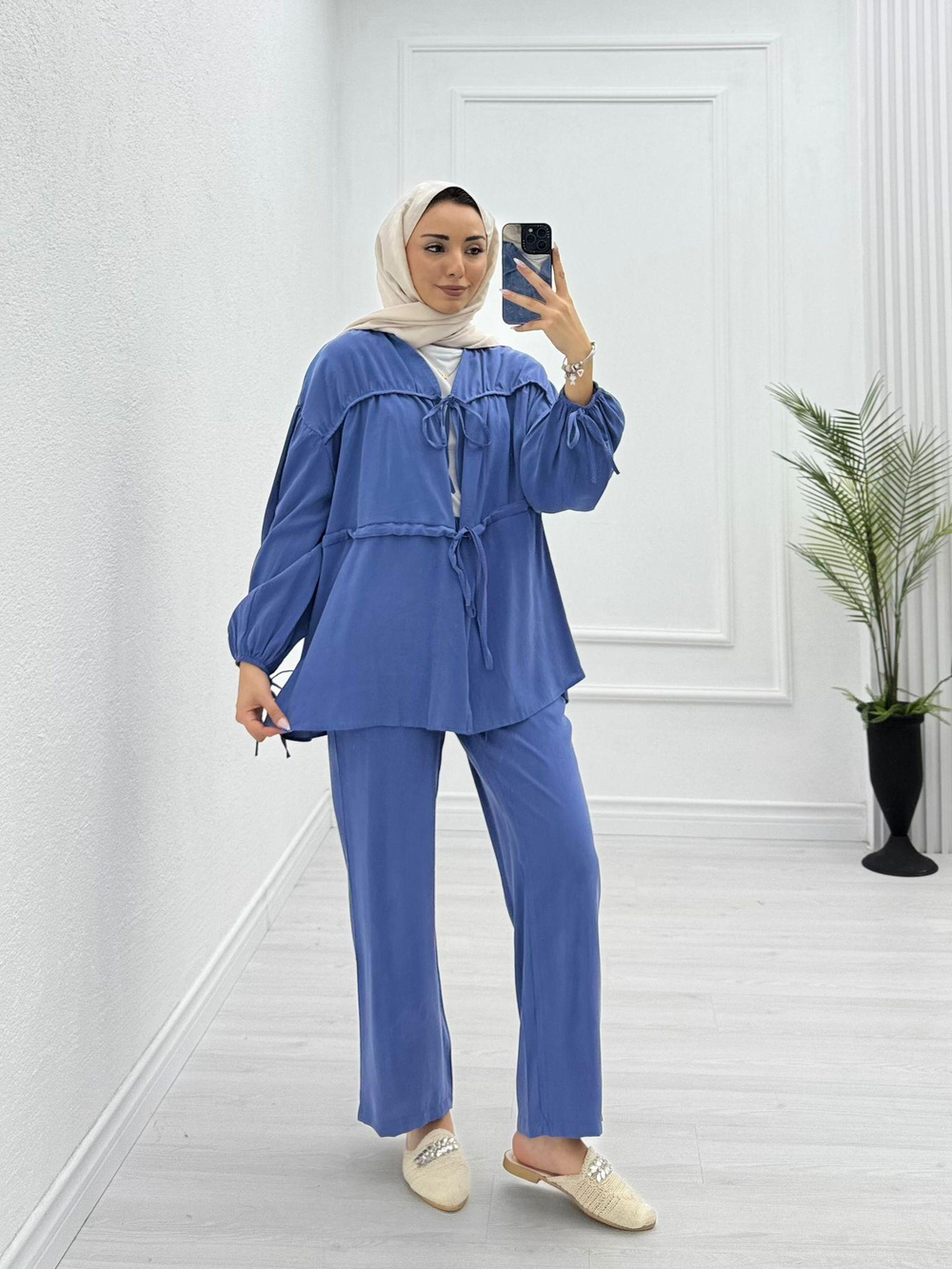 2444-Elsa Takım-Lacivert