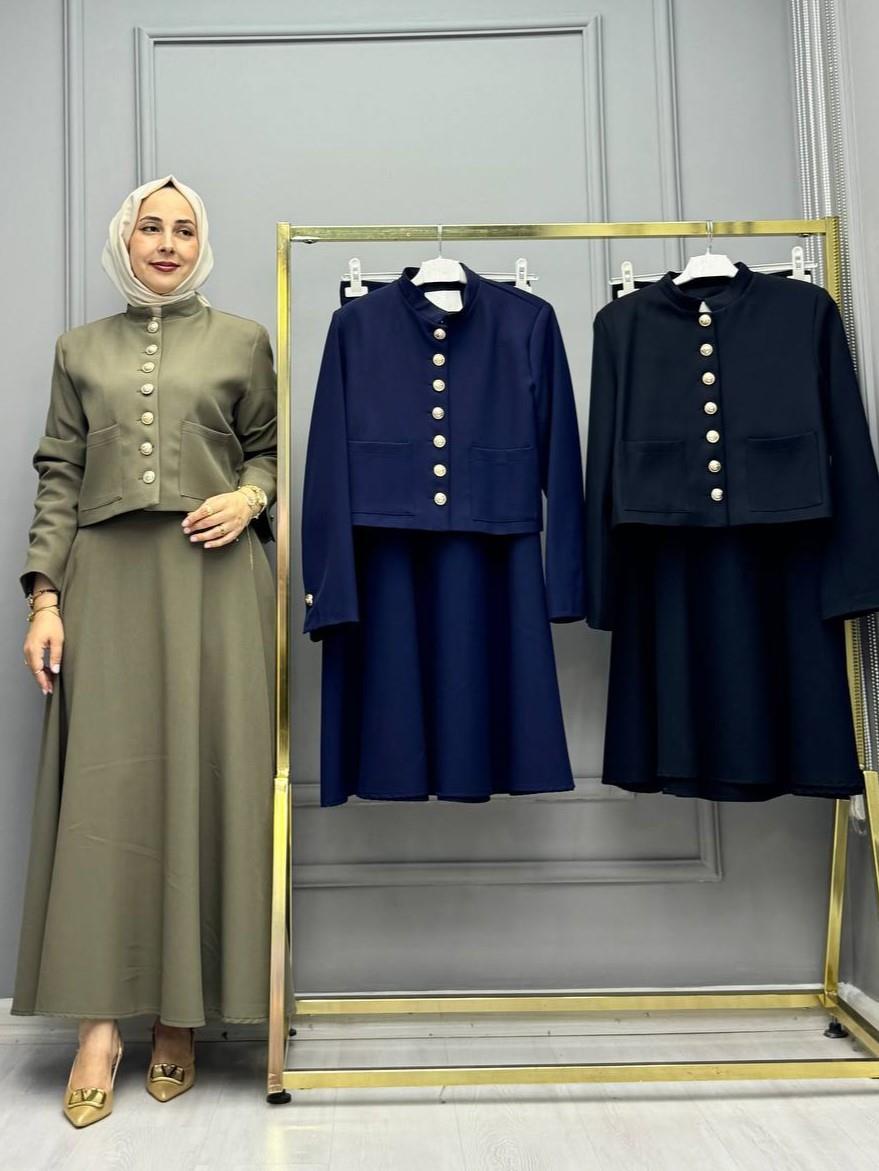3215-Sare Etek Takım-Haki
