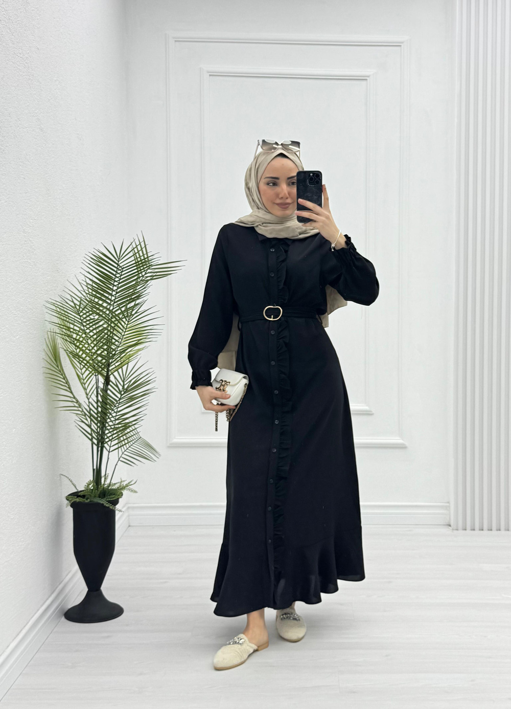 3221-Roya Elbise-Siyah