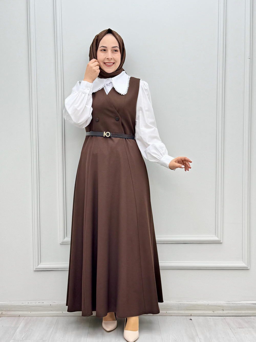 3540-Sofia Jile-Kahverengi