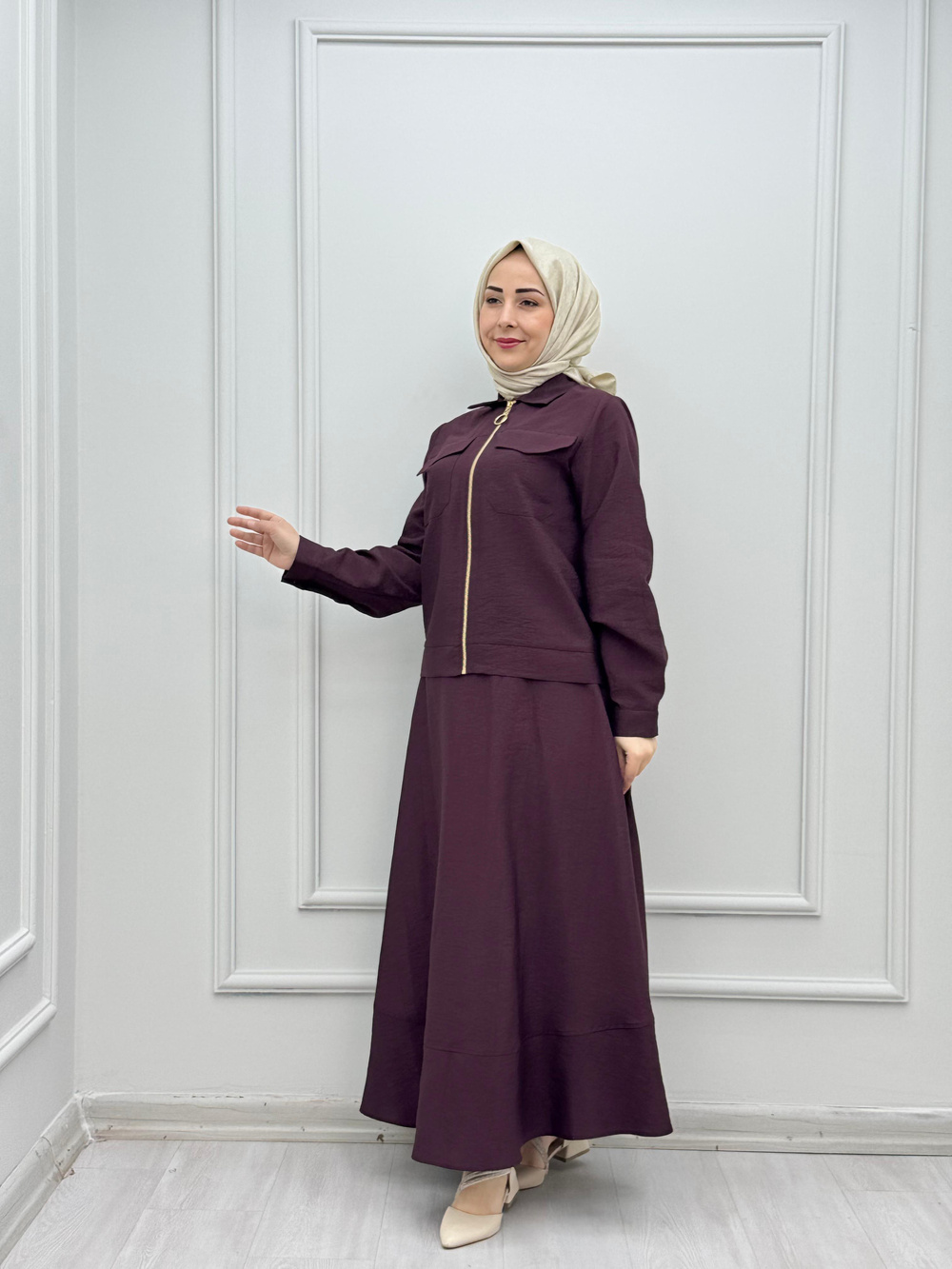 3755-Etek Takım-Mürdüm