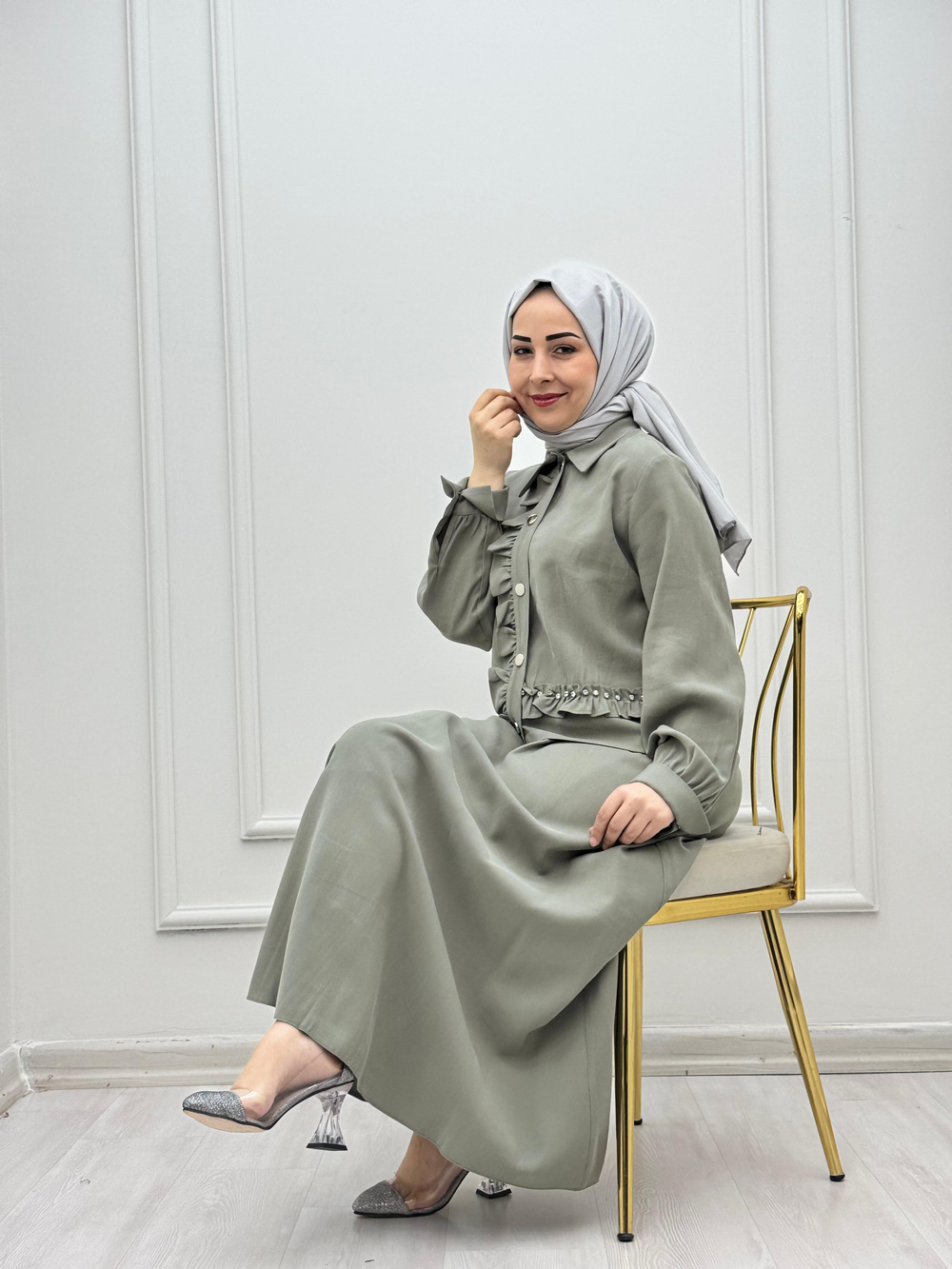 3766-Tencel Takım-Mintyeşil