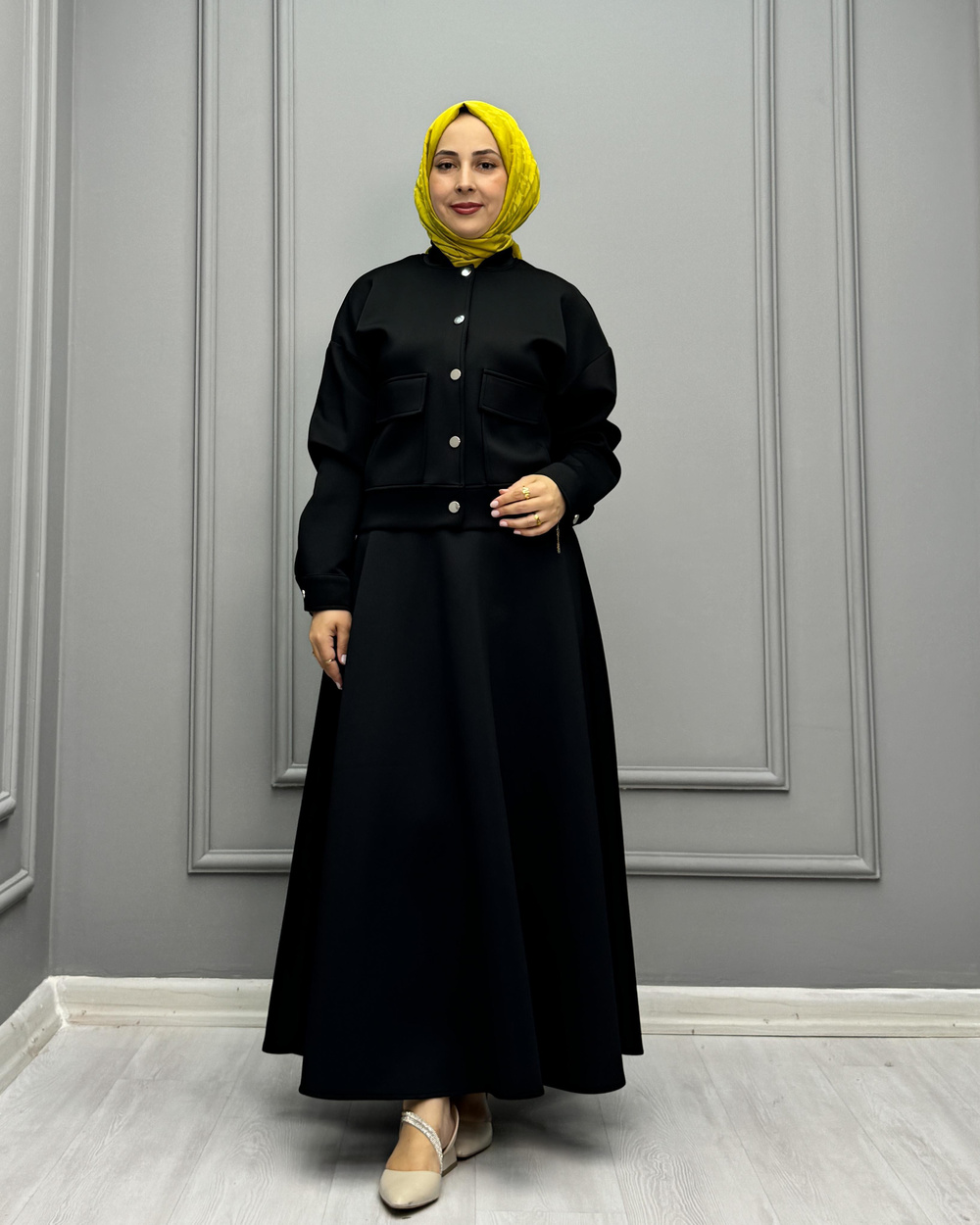 4559-Noi Etek Takım-Siyah