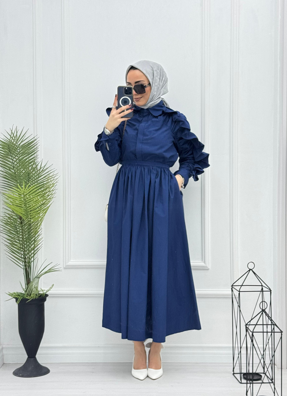 5678-Vual Takım-Lacivert